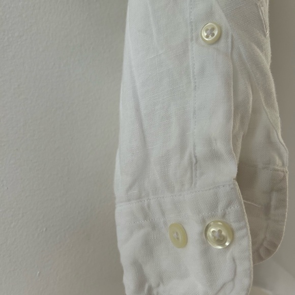 Brooks Brothers 100 % linen long sleeve shirt L - Picture 5 of 12